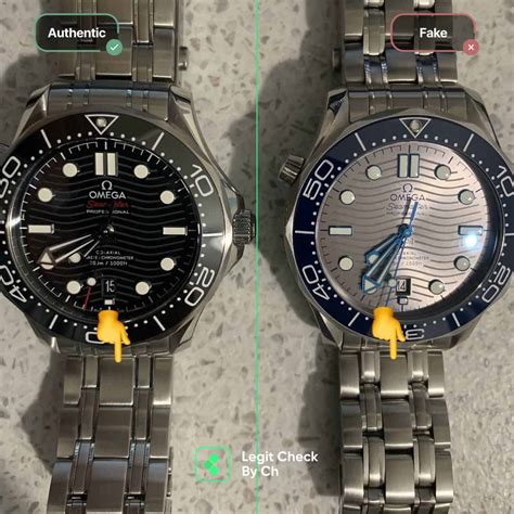 omega seamaster 300 fake vs real|how to identify omega watch.